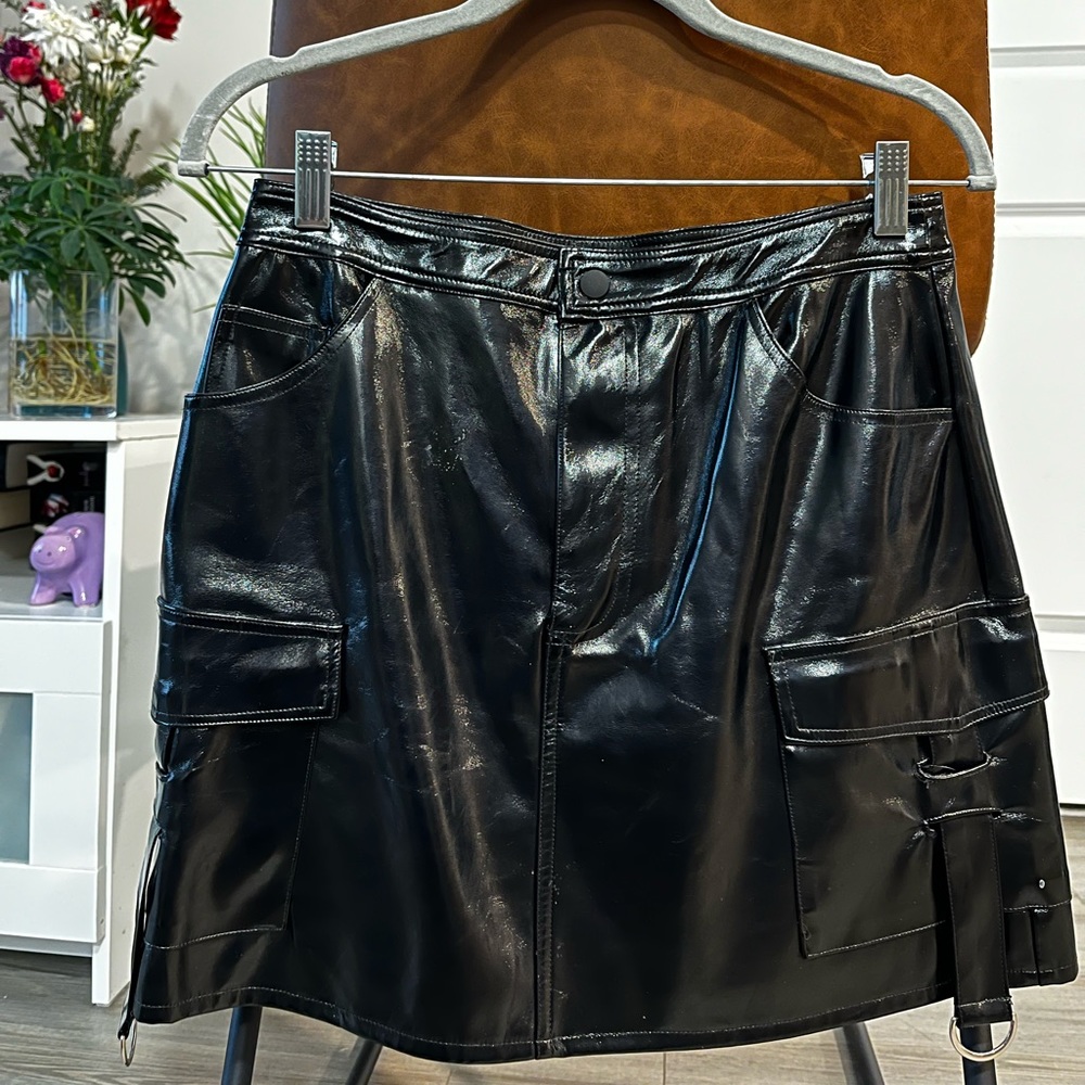 Pleather skirt